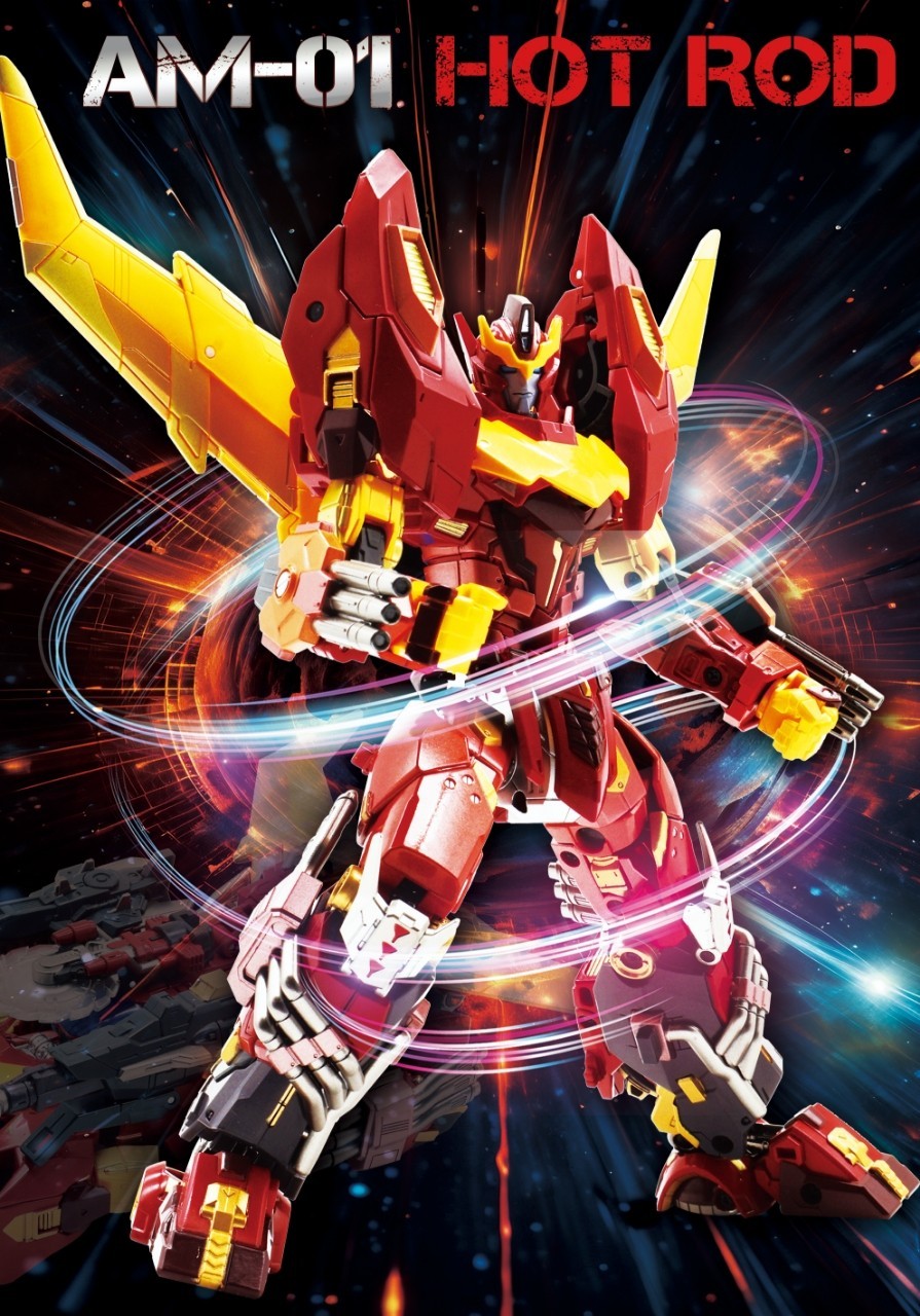 4th Party AM-01 AM01 Adamas Machina Rodimus Hot Rod Action Figure IN STOCK