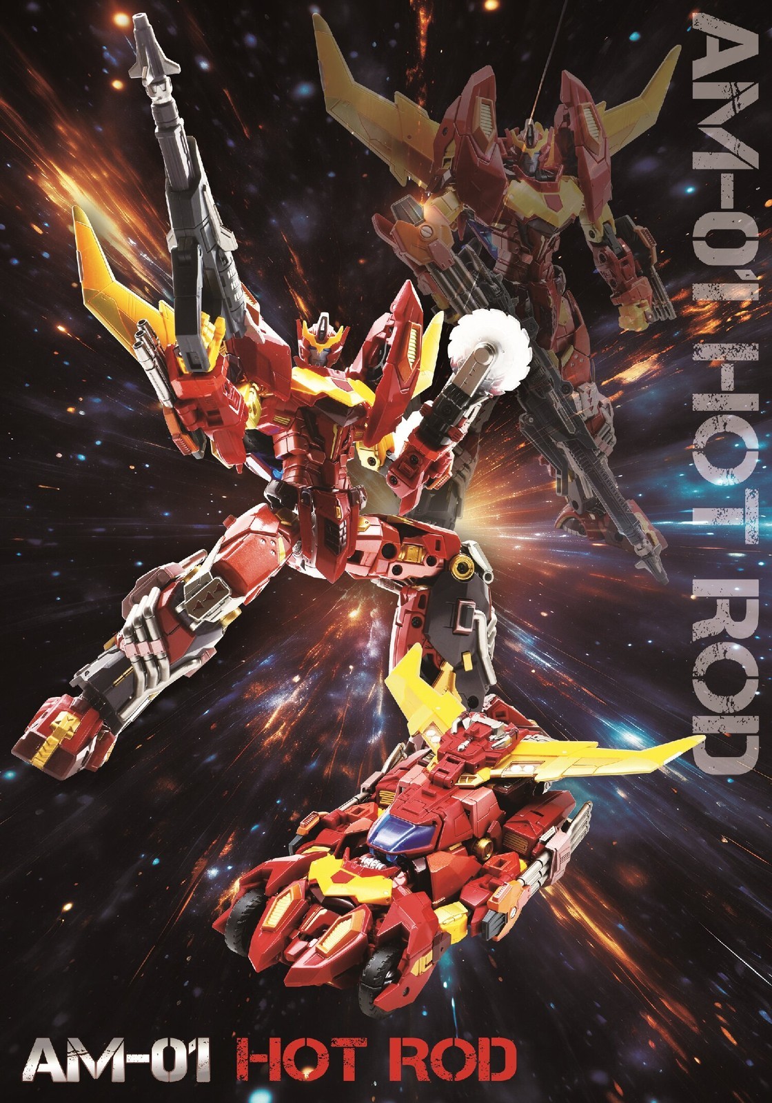 4th Party AM-01 AM01 Adamas Machina Rodimus Hot Rod Action Figure IN STOCK
