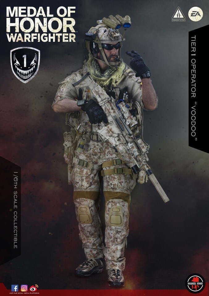 Soldier Story 1/6 SS106 Voodoo Medal Of Honor Navy SEAL Operator Soldier Figure