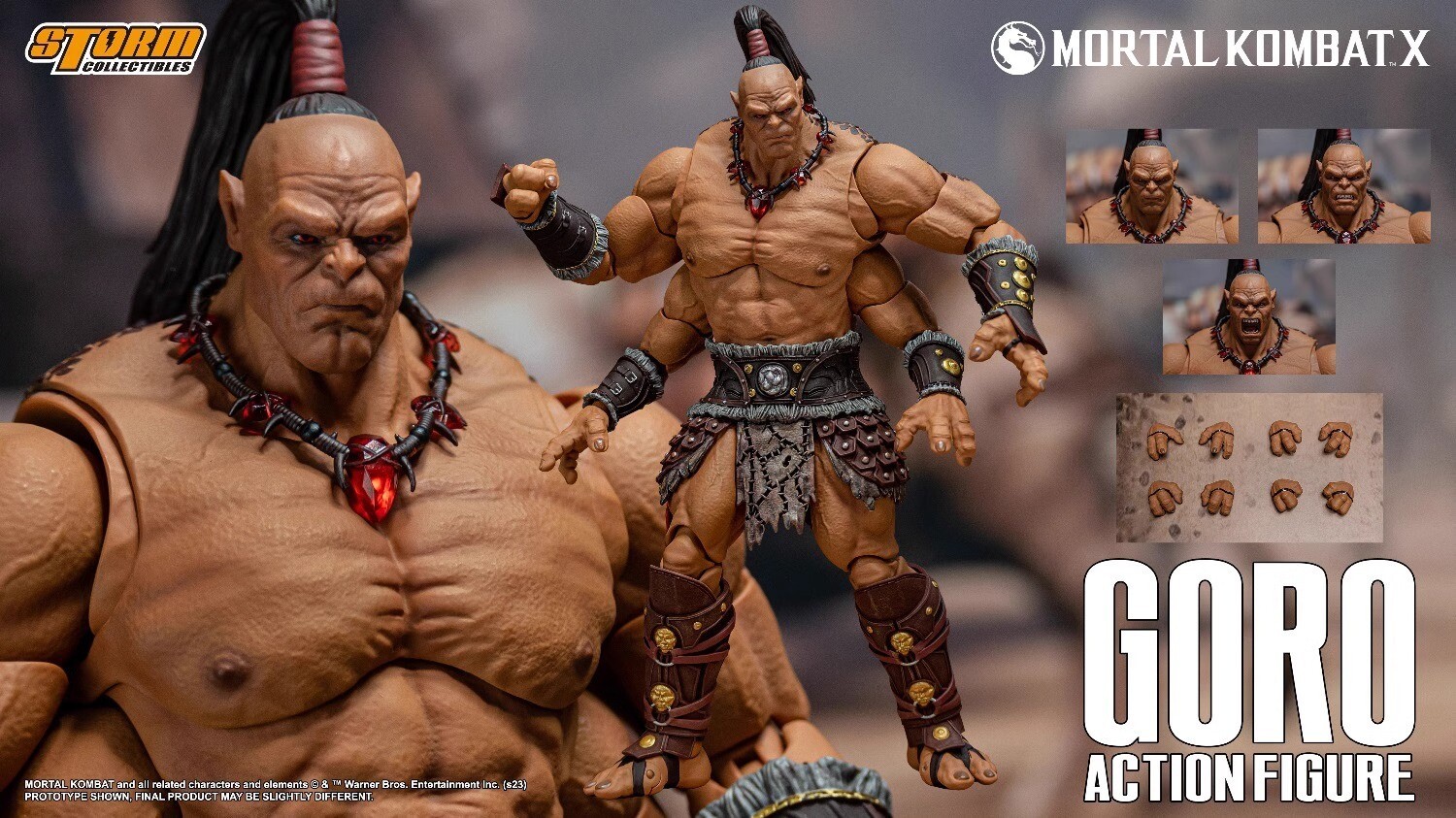 Storm Toys DCMK18 1/12 Mortal Kombat GORO Collectible Action Figure In Stock New