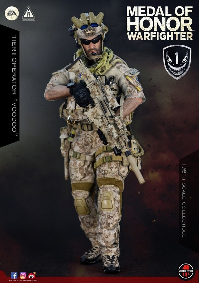 Soldier Story 1/6 SS106 Voodoo Medal Of Honor Navy SEAL Operator Soldier Figure