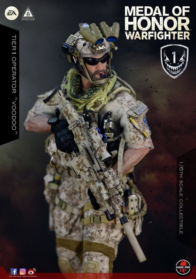 Soldier Story 1/6 SS106 Voodoo Medal Of Honor Navy SEAL Operator Soldier Figure