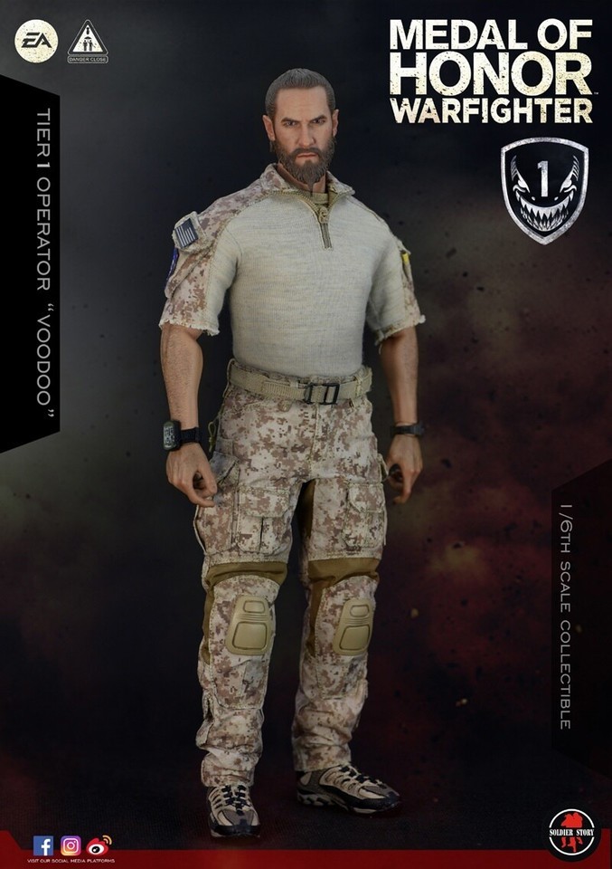 Soldier Story 1/6 SS106 Voodoo Medal Of Honor Navy SEAL Operator Soldier Figure