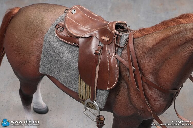 In Stock DID E60084 War Horse 1/6 Scale Standing for 12in Cavalry Action Figure