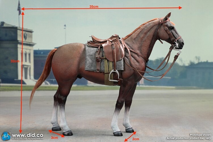 In Stock DID E60084 War Horse 1/6 Scale Standing for 12in Cavalry Action Figure