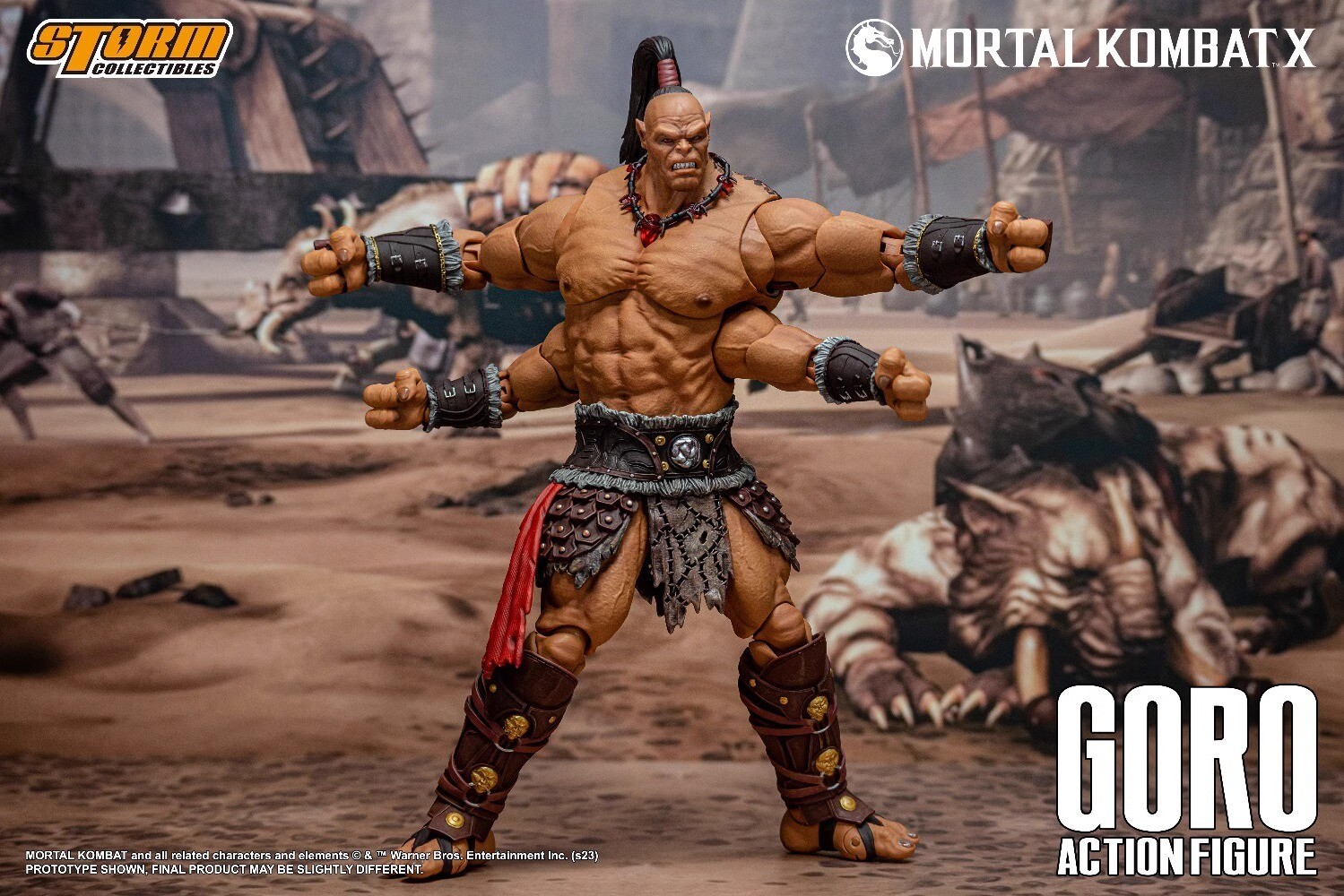 Storm Toys DCMK18 1/12 Mortal Kombat GORO Collectible Action Figure In Stock New