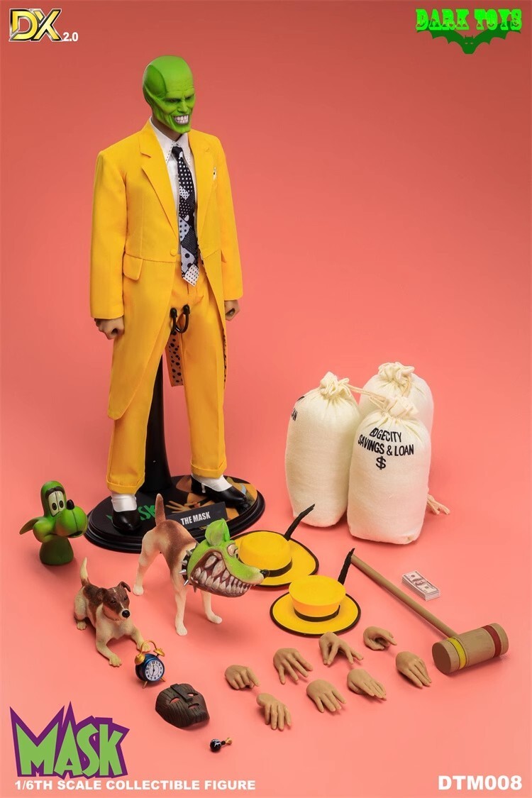 Ready! New DARK TOYS DTM008 1/6 Mask Man Jim Deluxe Edition 2.0 Action Figure