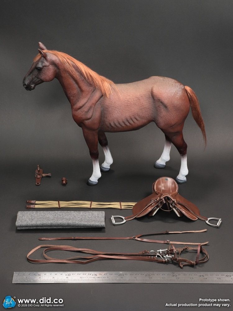 In Stock DID E60084 War Horse 1/6 Scale Standing for 12in Cavalry Action Figure