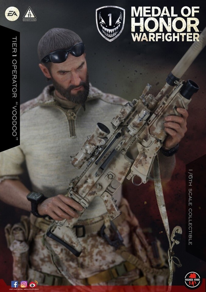 Soldier Story 1/6 SS106 Voodoo Medal Of Honor Navy SEAL Operator Soldier Figure