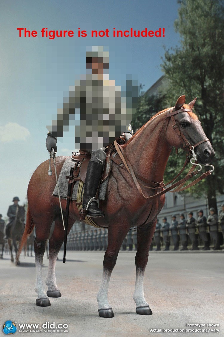 In Stock DID E60084 War Horse 1/6 Scale Standing for 12in Cavalry Action Figure