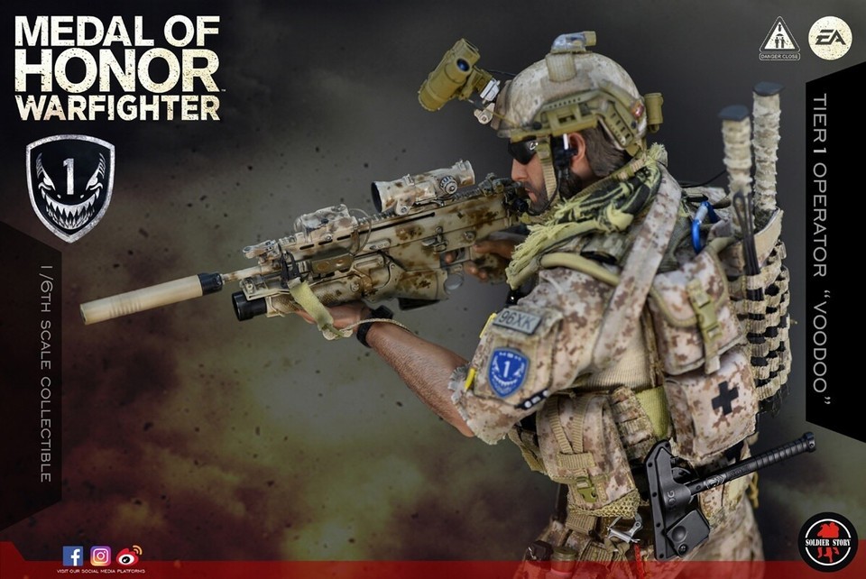 Soldier Story 1/6 SS106 Voodoo Medal Of Honor Navy SEAL Operator Soldier Figure