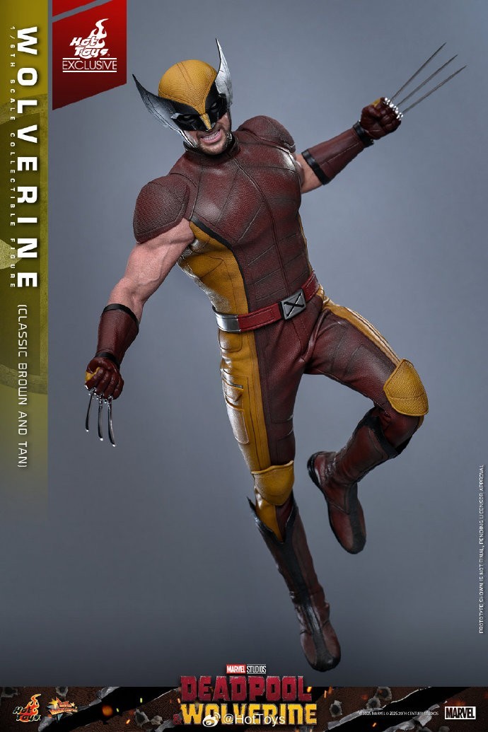 Ready! New Hot Toys MMS831 Deadpool Wolverine Classic Brown and Tan WF Version!