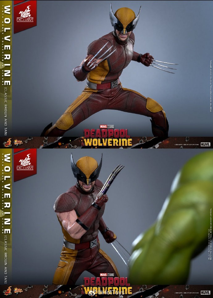 Ready! New Hot Toys MMS831 Deadpool Wolverine Classic Brown and Tan WF Version!