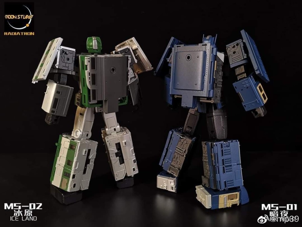 Ready! Moon Studio MS-07 Radiatron Trainbots Combiner Raiden Set of 6 Figures