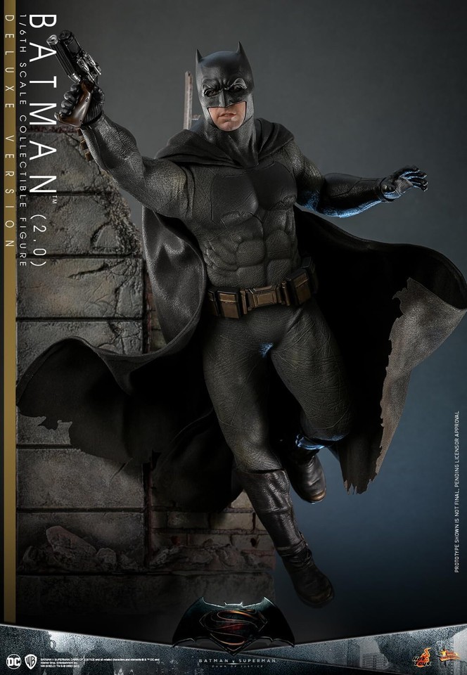 Ready! New Hot Toys MMS732 1/6 Batman v Superman 2.0 Batman Deluxe Version
