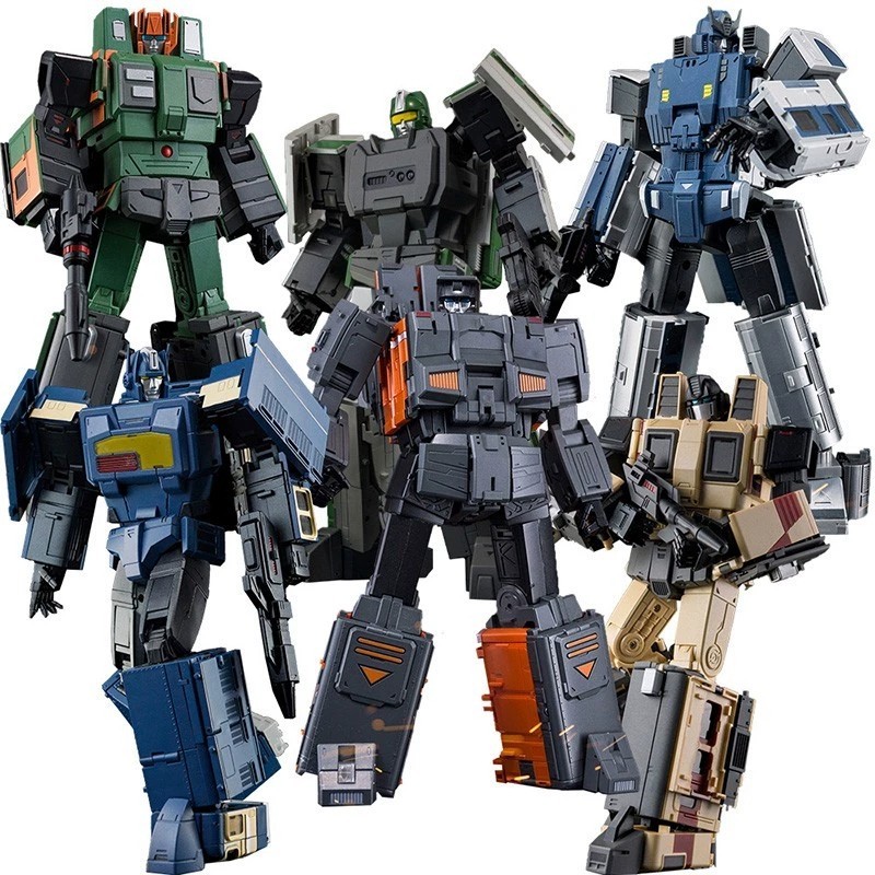 Ready! Moon Studio MS-07 Radiatron Trainbots Combiner Raiden Set of 6 Figures