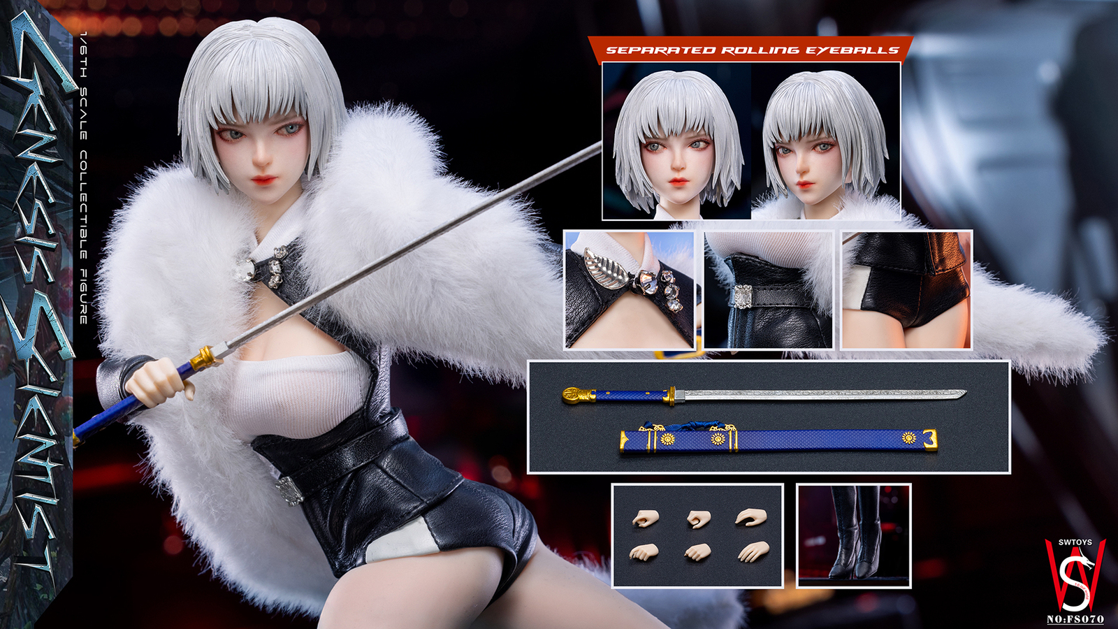 In Stock New SWTOYS FS070 1/6 Genesis Scientist Collectible Female Action Figure