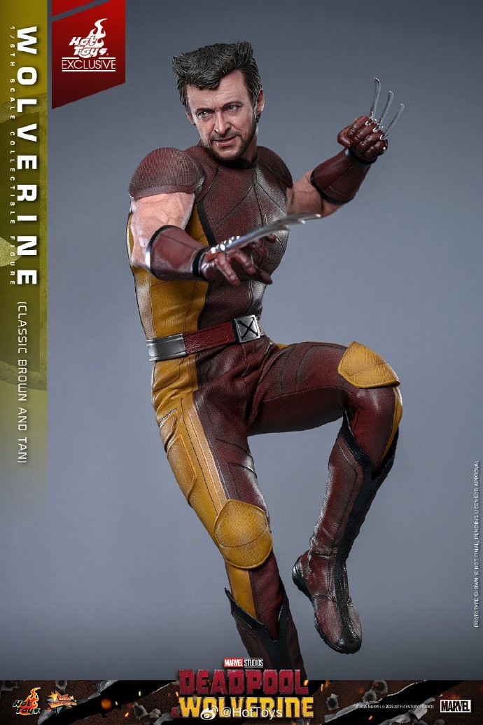Ready! New Hot Toys MMS831 Deadpool Wolverine Classic Brown and Tan WF Version!