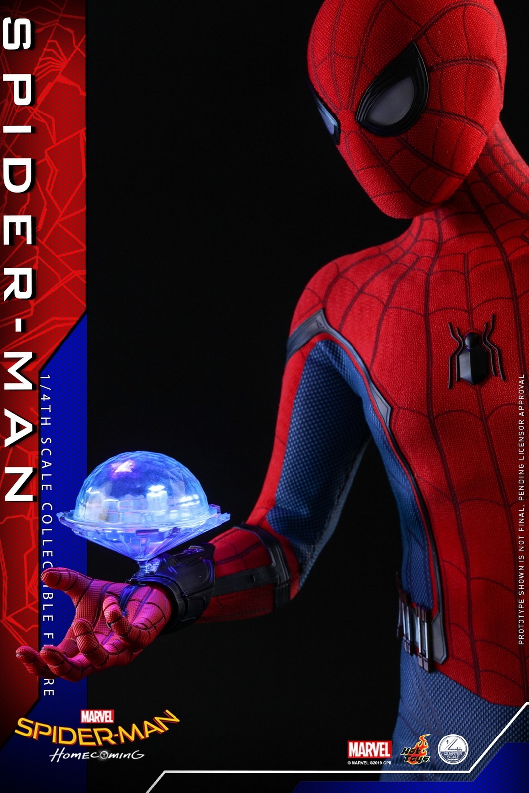 New Hot Toys 1/4 QS015 Spider-Man:Hom<wbr/>ecoming Spider-Man (Deluxe Ver.) In Stock