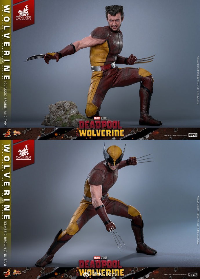 Ready! New Hot Toys MMS831 Deadpool Wolverine Classic Brown and Tan WF Version!