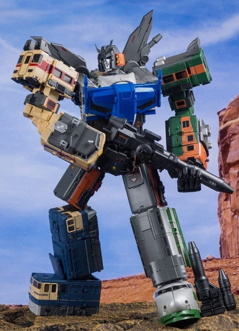 Ready! Moon Studio MS-07 Radiatron Trainbots Combiner Raiden Set of 6 Figures