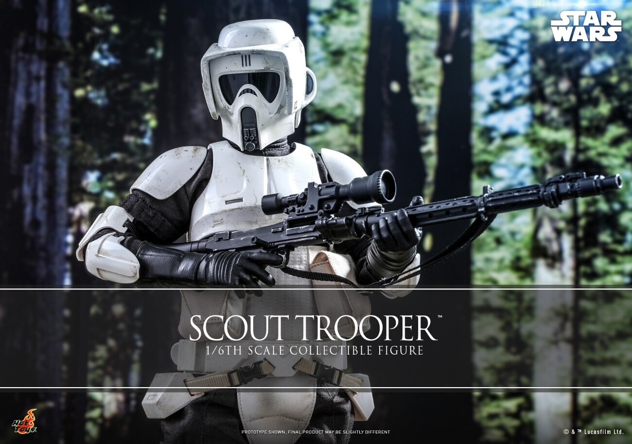 New Hot Toys MMS611 STAR WARS: RETURN OF THE JEDI 1/6 SCOUT TROOPER Figure