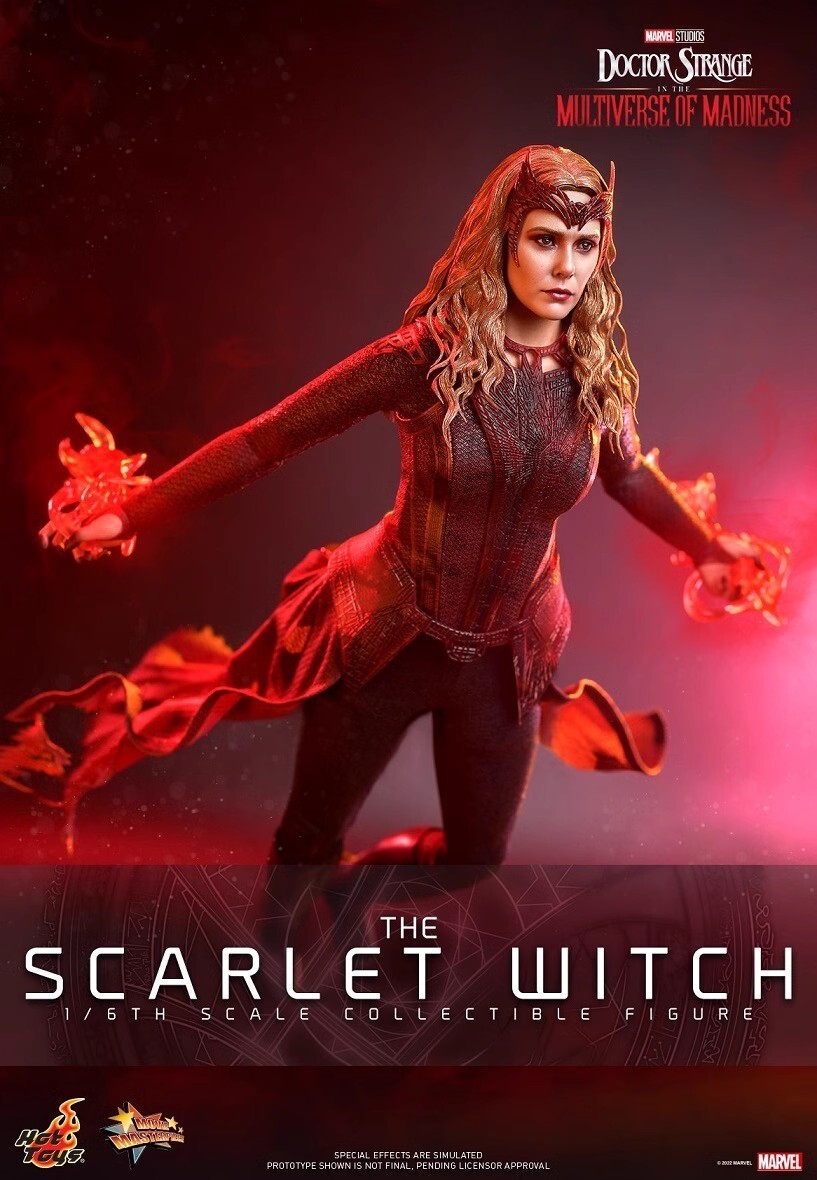 Ready! Hot Toys MMS652 The Multiverse of Madness 1/6 The Scarlet Witch Figure