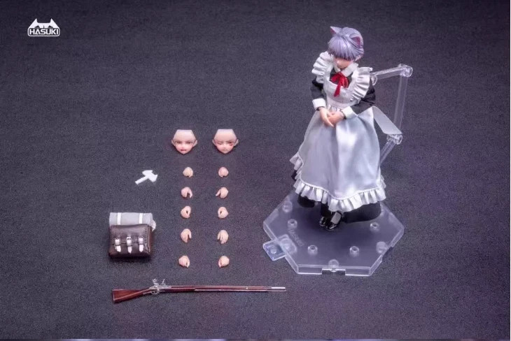 Ready! New HASUKI PA.010 Nun Maid Gunner 1/12 FKEY Complete Action Figure