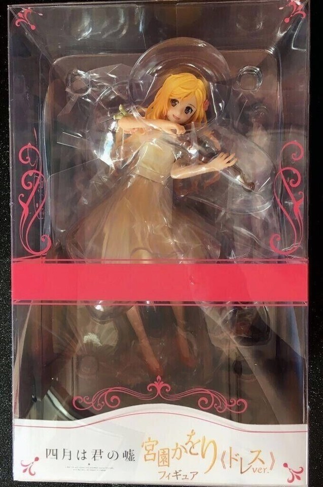 ANIPLEX Genuine Your Lie in April Miyazono Kaori Dress 1/8 Figure Model Gifts