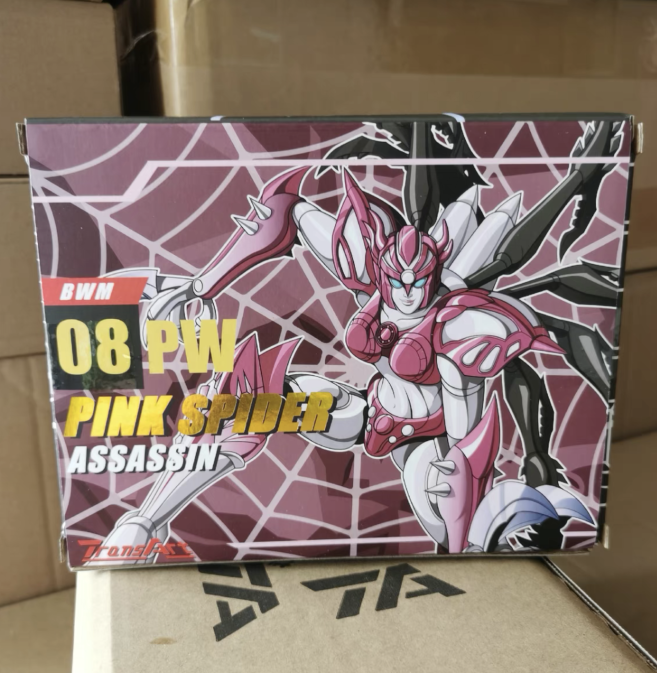 In stock  New TransArt BWM-08PW Metallic variant Pink Spider Transform Figure