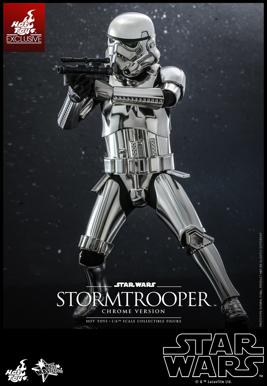 Ready! New Hot Toys MMS615 Star Wars Stormtrooper Chrome Ver. 1/6 Action Figure
