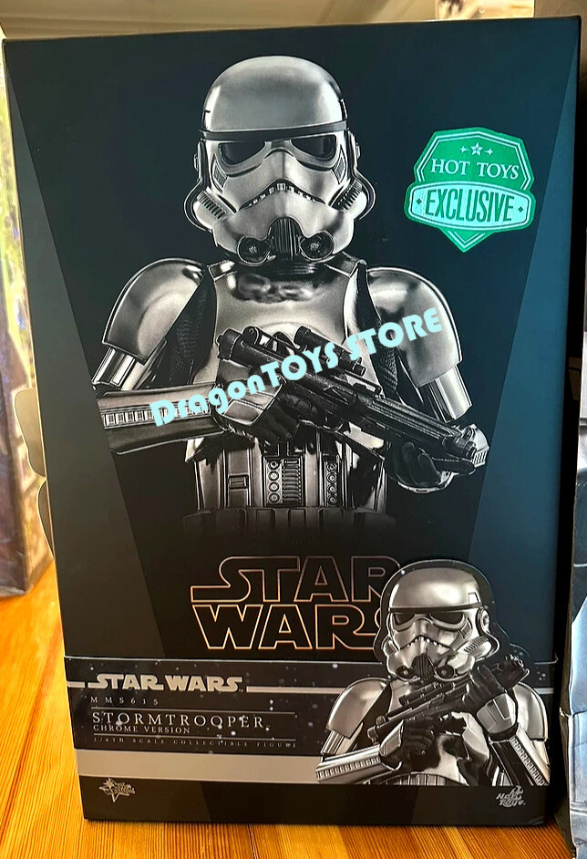 Ready! New Hot Toys MMS615 Star Wars Stormtrooper Chrome Ver. 1/6 Action Figure