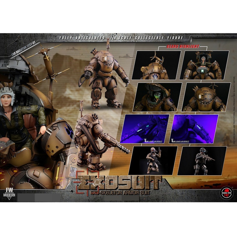 SoldierStory SSE001 1/18 EXO-Skeleton Armor Suit XO-01 Action Figure In Stock