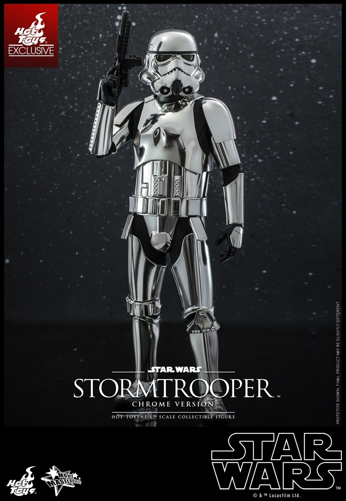 Ready! New Hot Toys MMS615 Star Wars Stormtrooper Chrome Ver. 1/6 Action Figure
