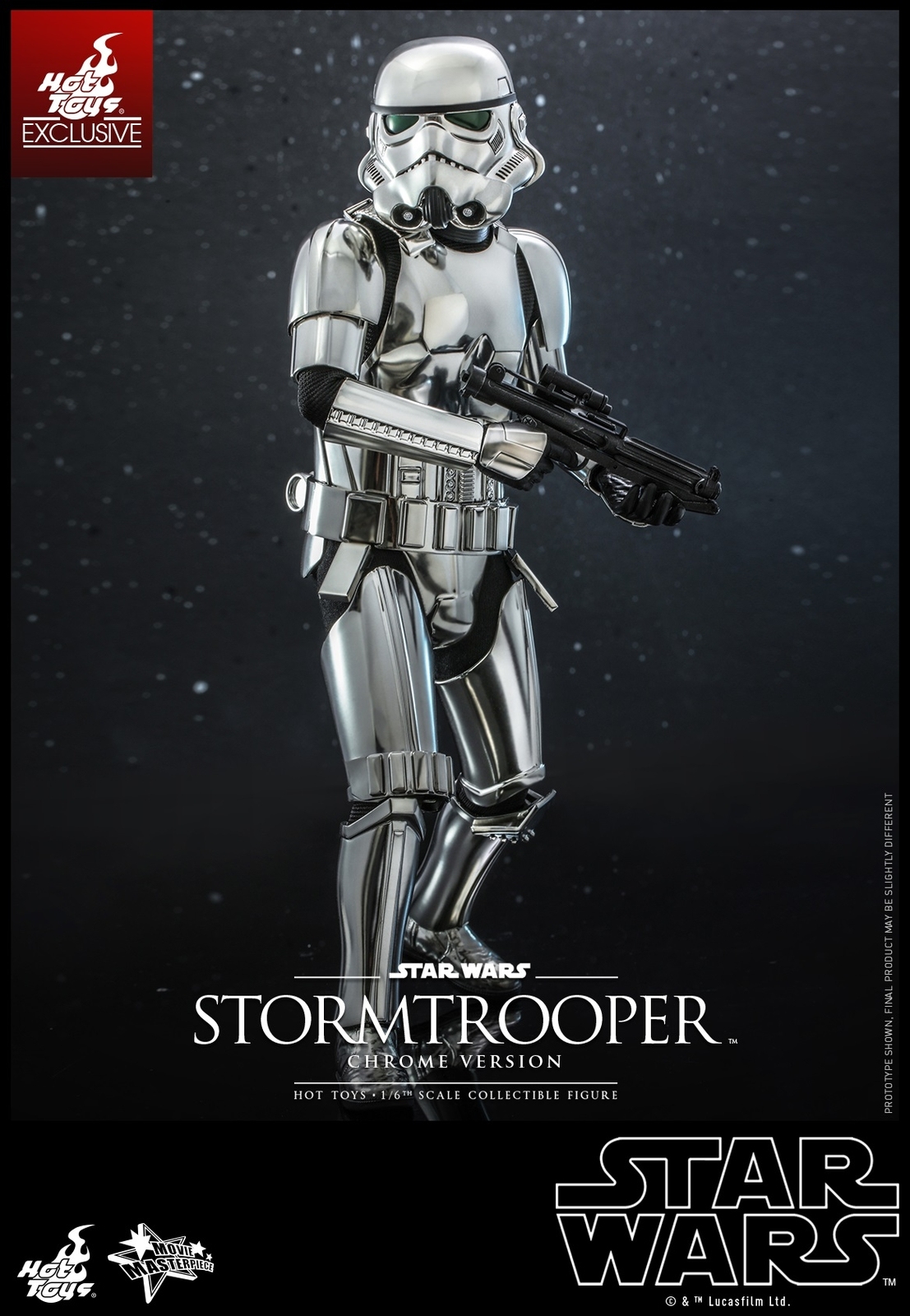 Ready! New Hot Toys MMS615 Star Wars Stormtrooper Chrome Ver. 1/6 Action Figure