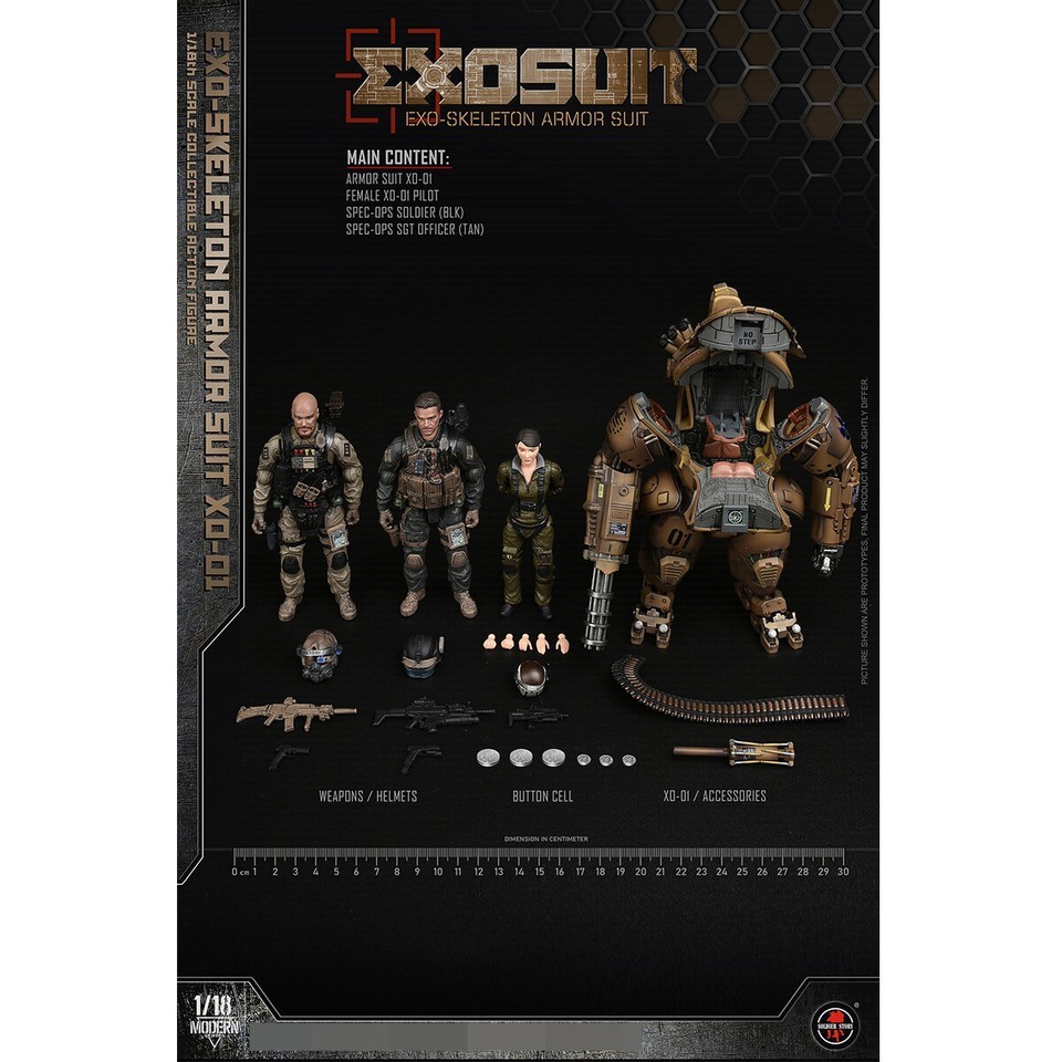 SoldierStory SSE001 1/18 EXO-Skeleton Armor Suit XO-01 Action Figure In Stock
