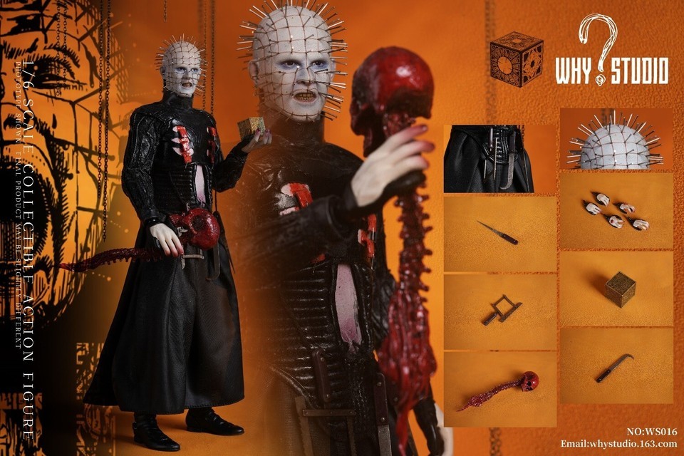 In Stock New WHY STUDIO WS016 1/6 Hellraiser 12" Collectible Action Figure Model