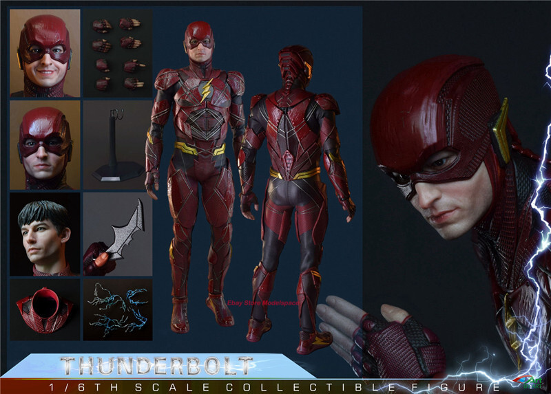 Ready! BY-ART BY-020 1/6 The Flash THUNDERBOLT Action Figure Collection