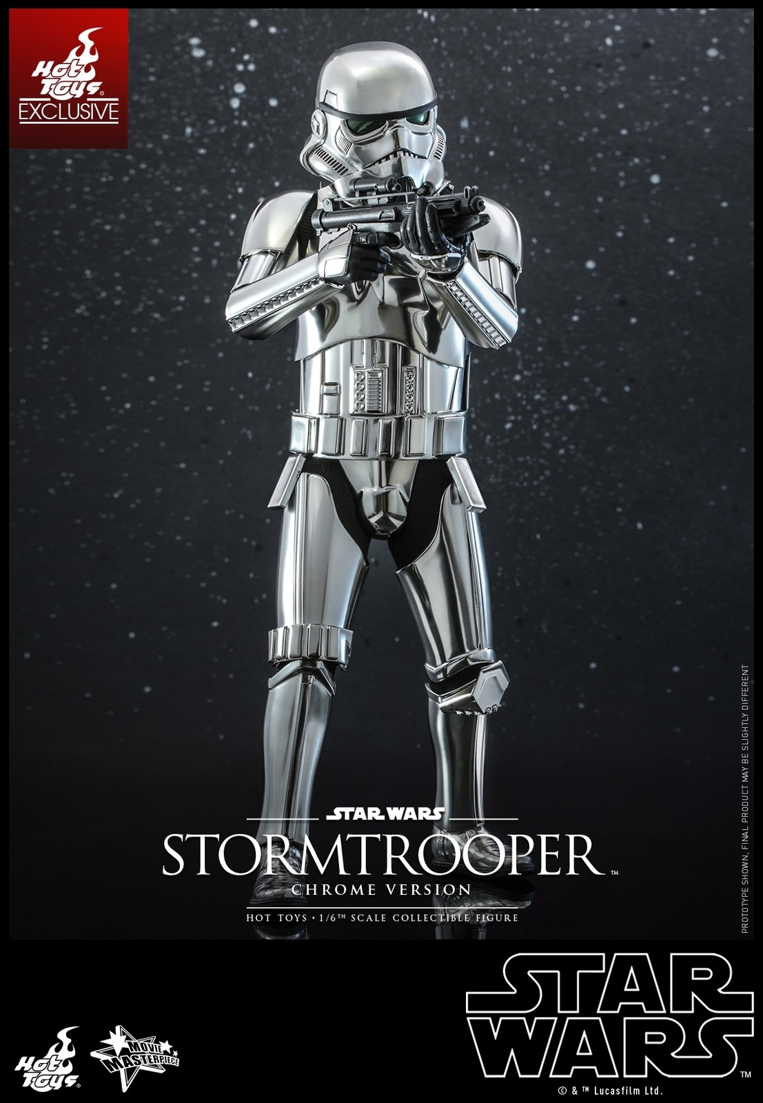 Ready! New Hot Toys MMS615 Star Wars Stormtrooper Chrome Ver. 1/6 Action Figure