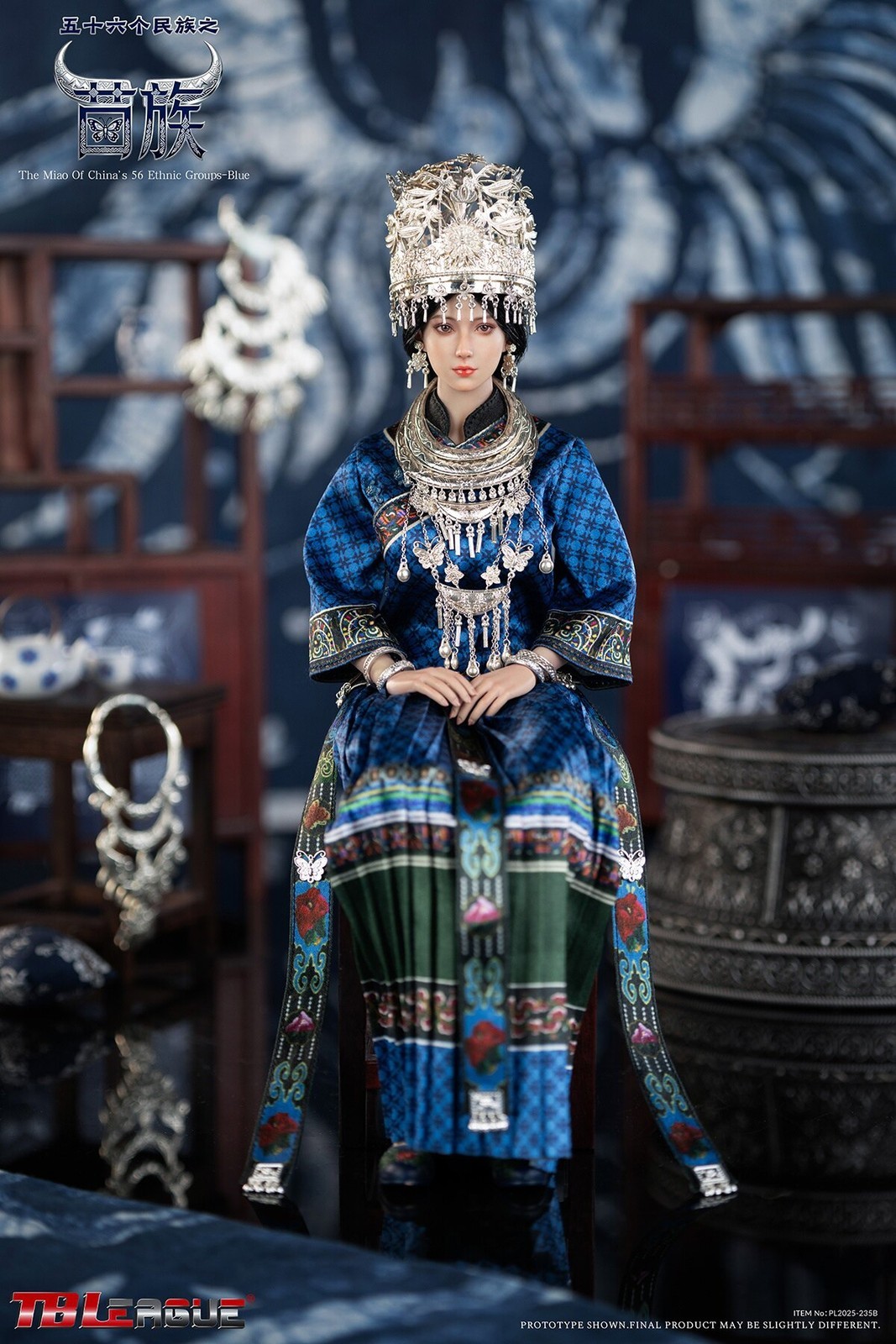 In Stock New TBLeague PL2025-235 Miao Ethnic Group Nationality 1/6 Figure
