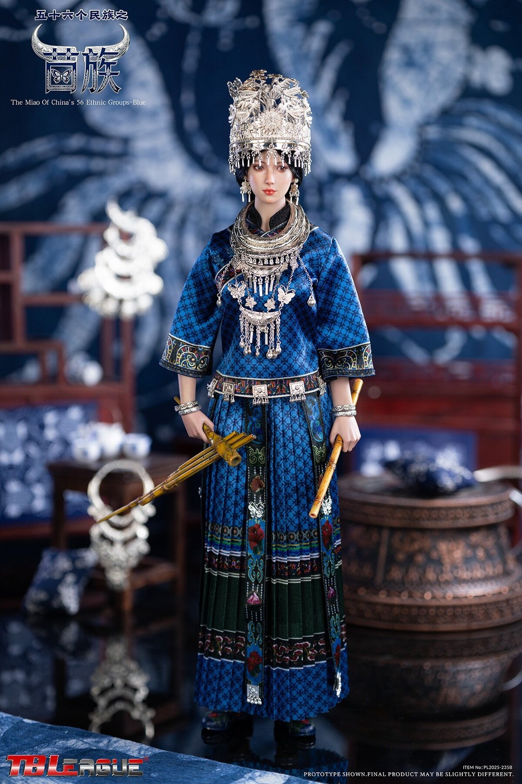 In Stock New TBLeague PL2025-235 Miao Ethnic Group Nationality 1/6 Figure