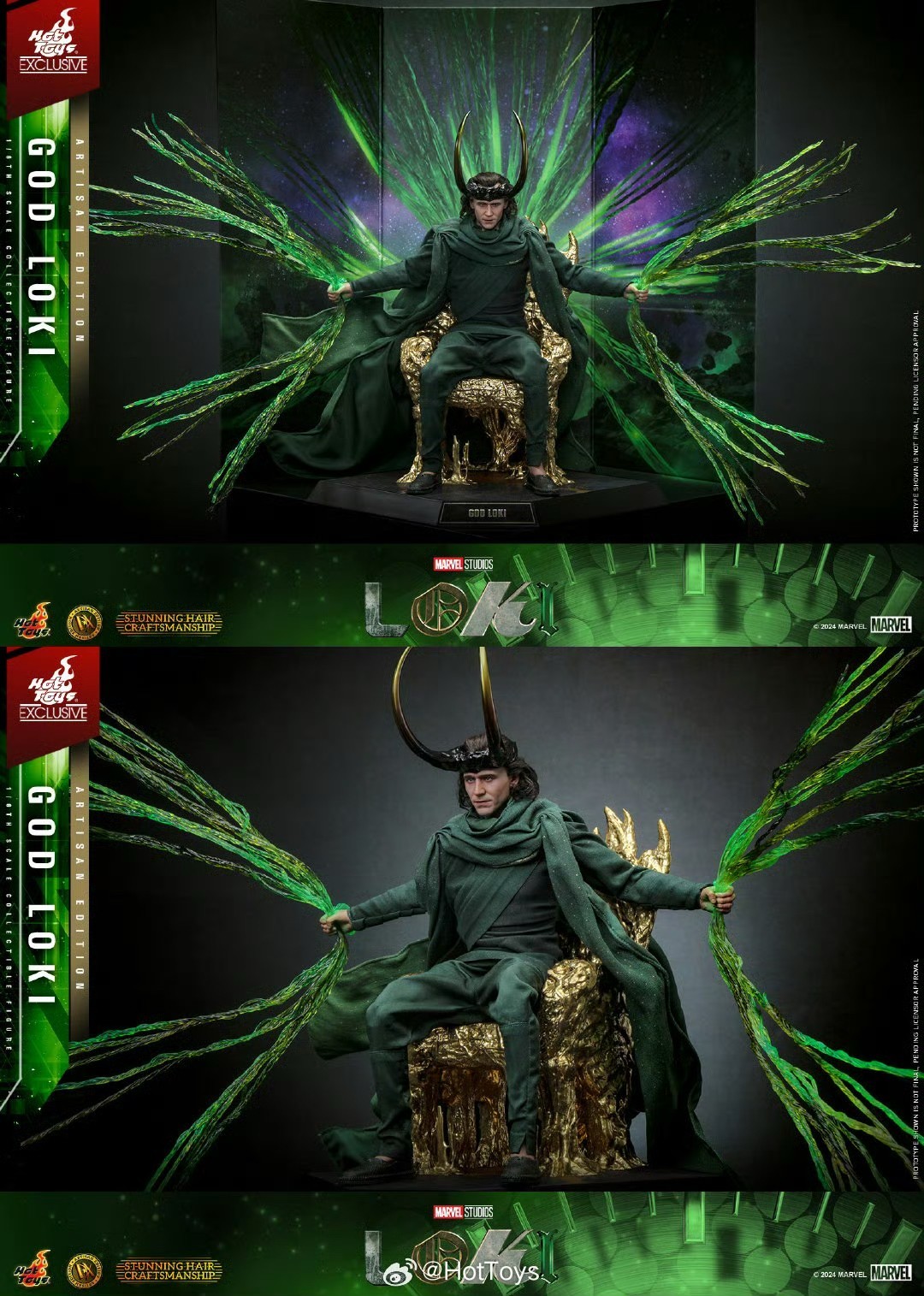 Ready! New Hot Toys DX41AE Loki - God Loki Artisan Edition 1/6 Action Figure