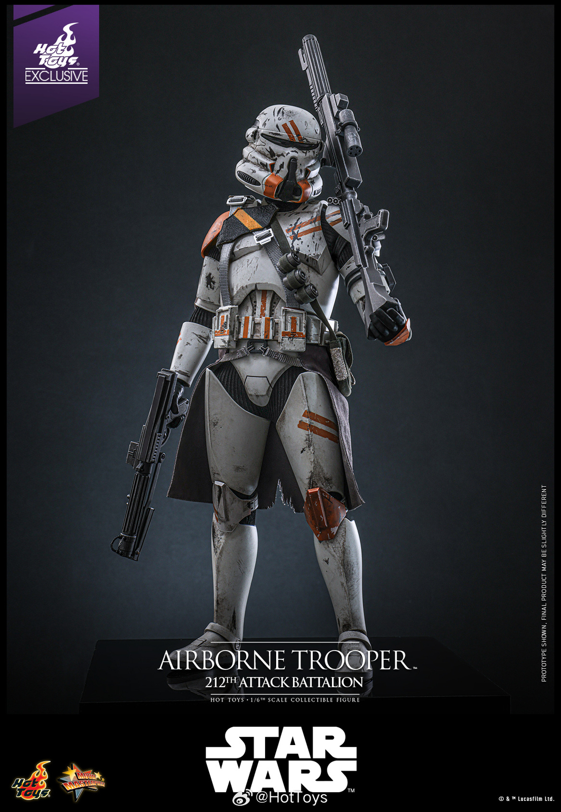 Ready! New Hot Toys MMS794 Star Wars AIRBORNE TROOPER 212th ATTACK BATTALION