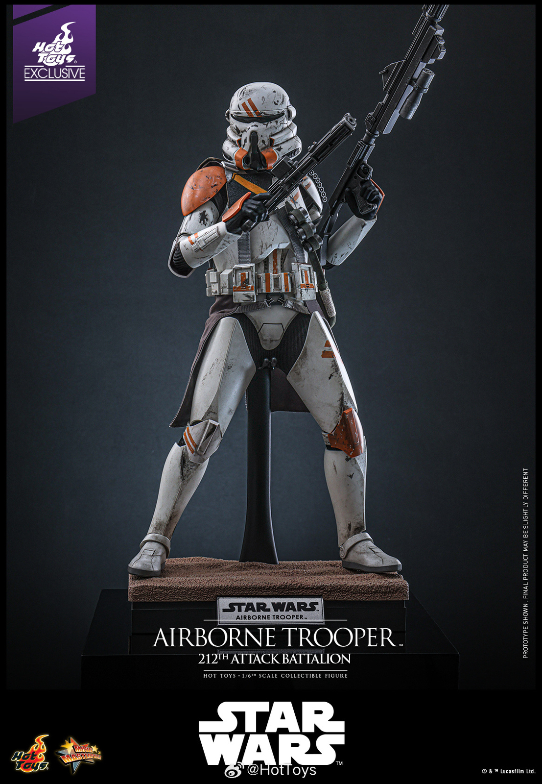 Ready! New Hot Toys MMS794 Star Wars AIRBORNE TROOPER 212th ATTACK BATTALION