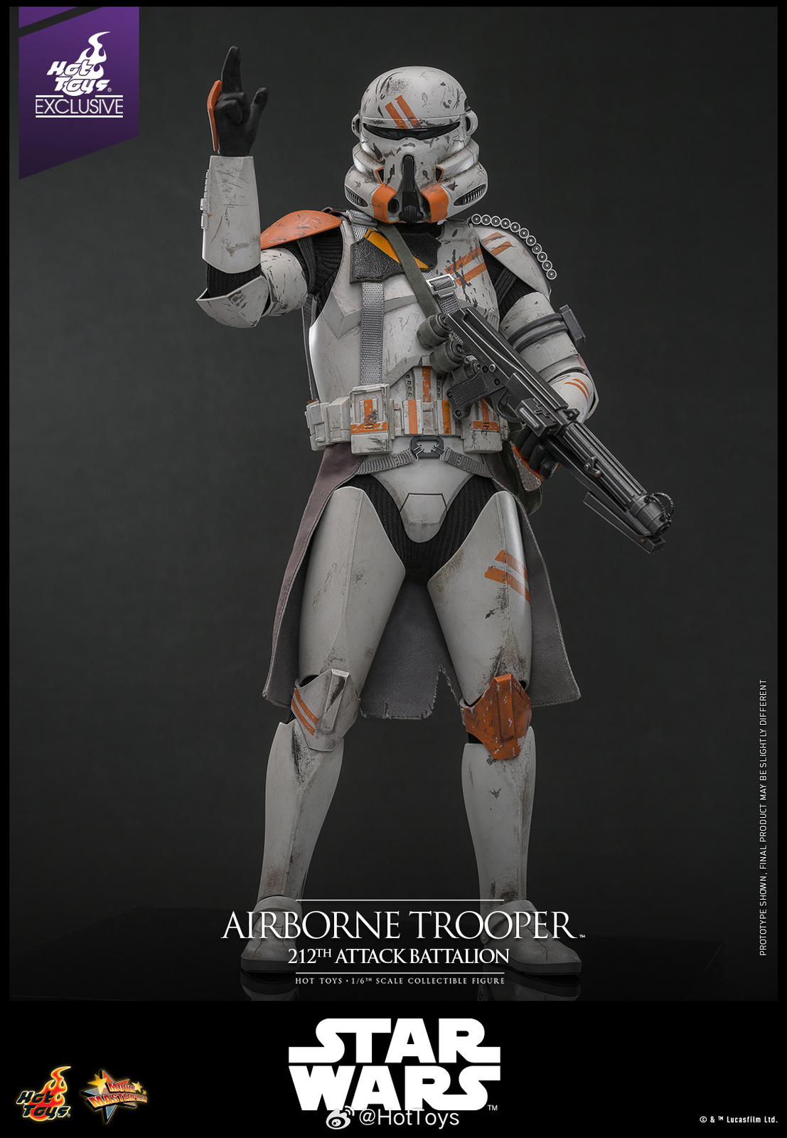 Ready! New Hot Toys MMS794 Star Wars AIRBORNE TROOPER 212th ATTACK BATTALION