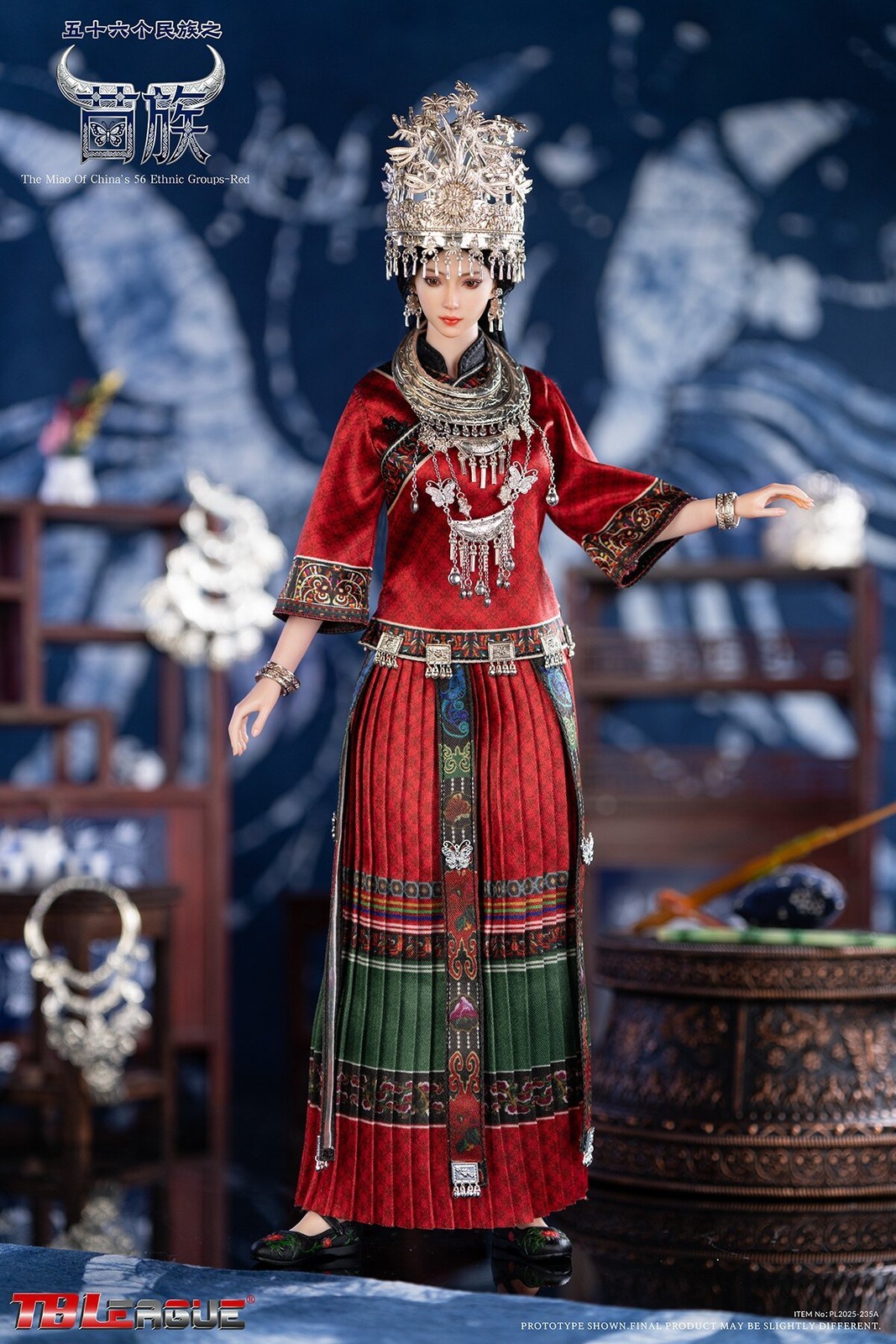 In Stock New TBLeague PL2025-235 Miao Ethnic Group Nationality 1/6 Figure