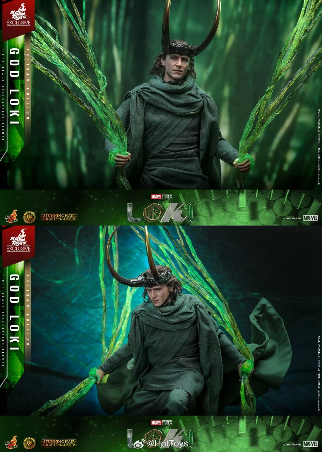 Ready! New Hot Toys DX41AE Loki - God Loki Artisan Edition 1/6 Action Figure