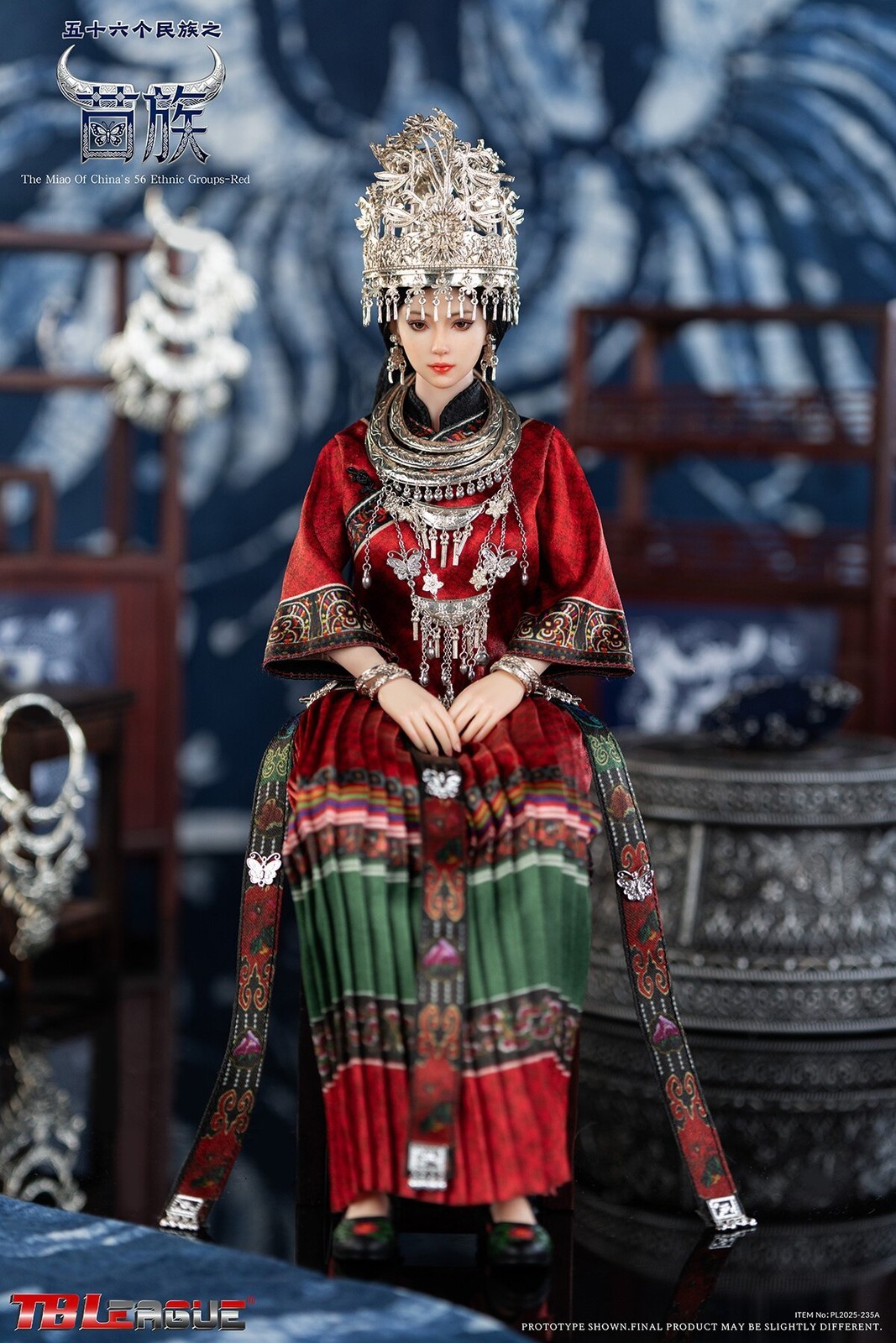 In Stock New TBLeague PL2025-235 Miao Ethnic Group Nationality 1/6 Figure
