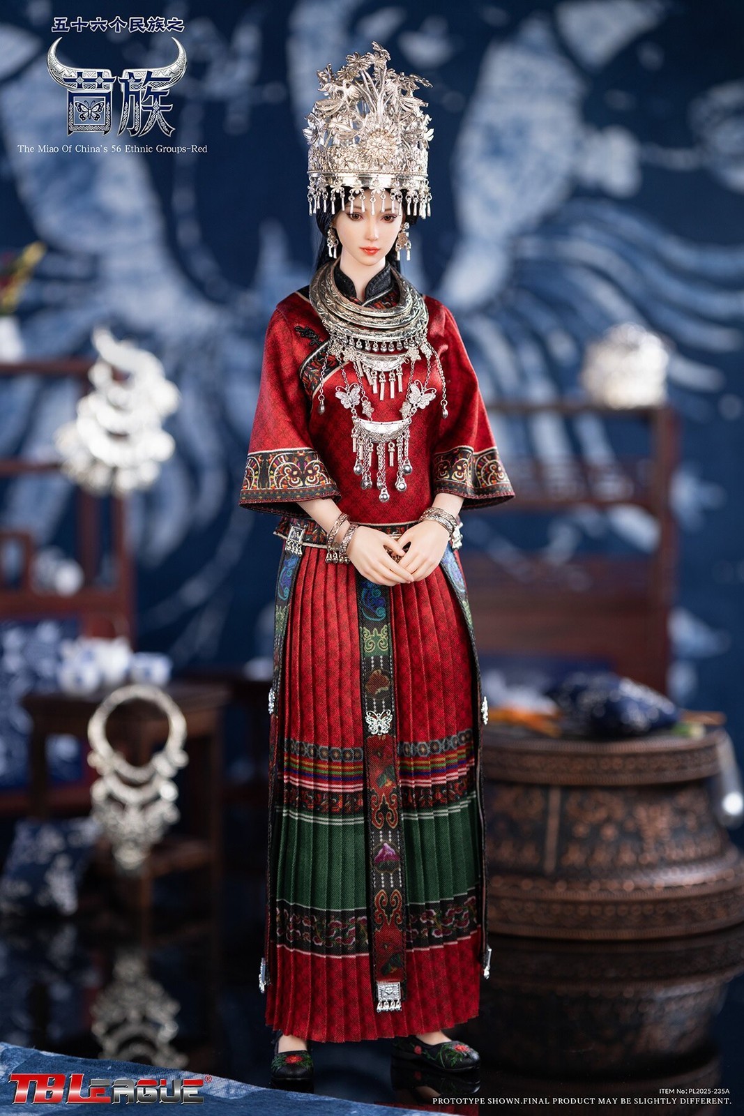 In Stock New TBLeague PL2025-235 Miao Ethnic Group Nationality 1/6 Figure