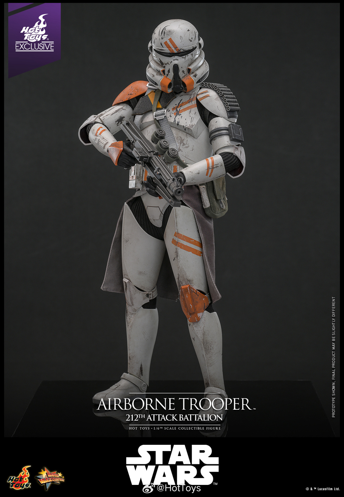 Ready! New Hot Toys MMS794 Star Wars AIRBORNE TROOPER 212th ATTACK BATTALION
